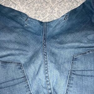 Ripped jeans worn in crotch size 8